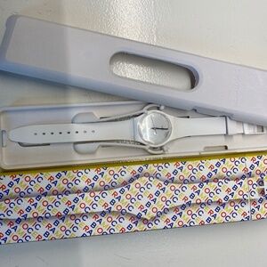 White Swatch Watch